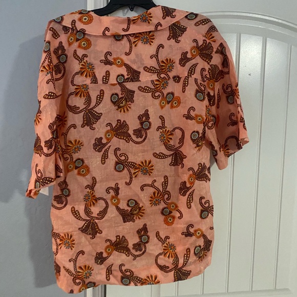 A.L.C.
Sullivan Printed Linen Button-Front Top - Picture 4 of 8